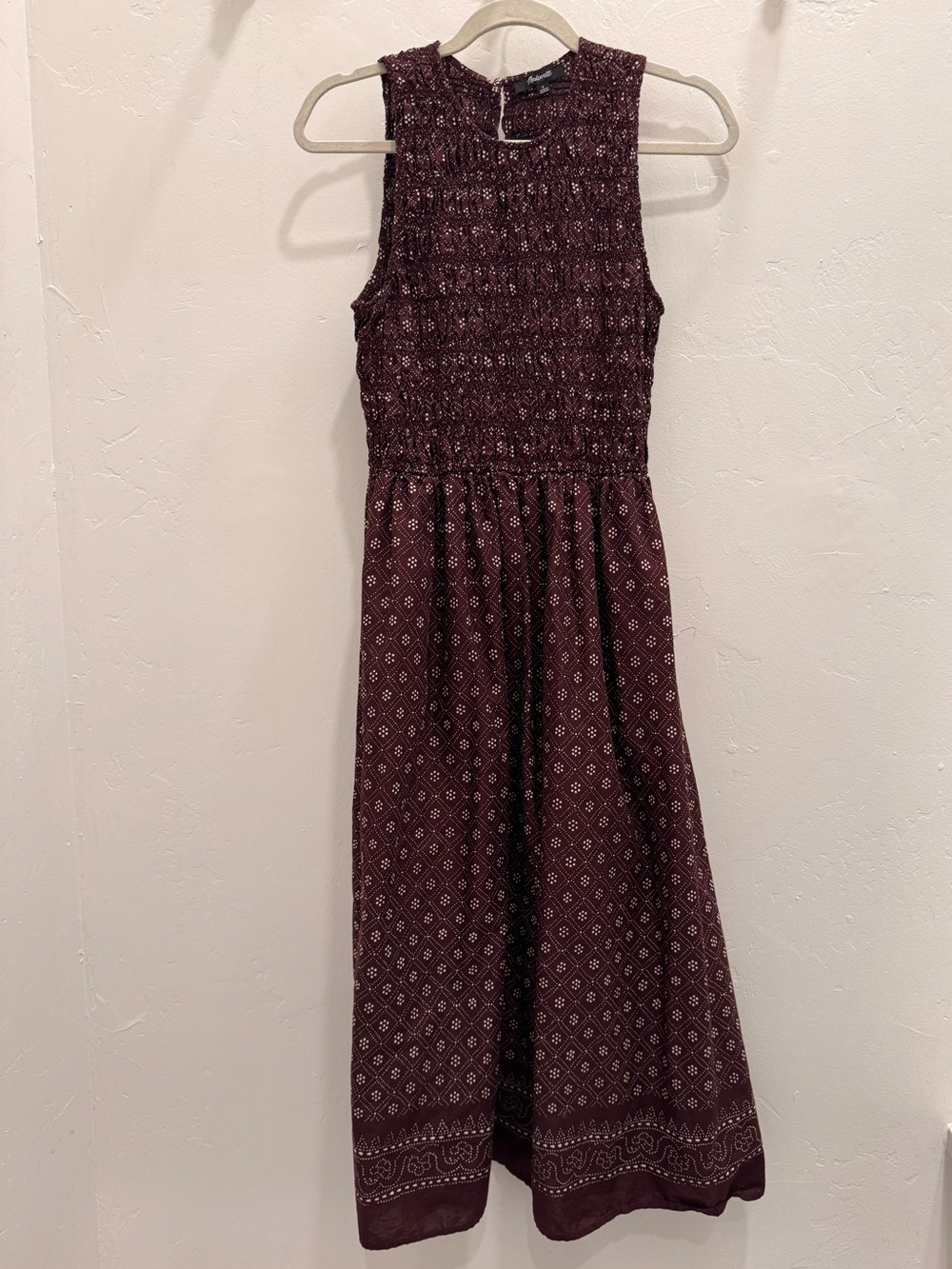 Madewell Smocked Melody Midi Dress - Picture 3 of 4